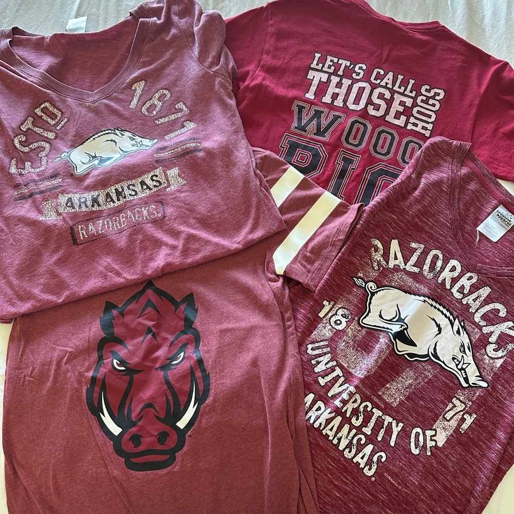 Bundle of 13 University of Arkansas shirts